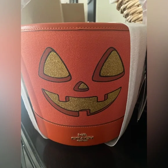 NWT Coach Pumpkin Bucket Bag